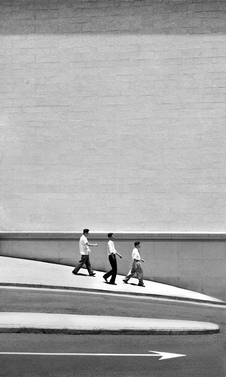 Three Men Walking by Ho Fan